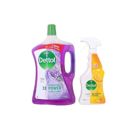 ديتول 3 لتر اللافندر + بخاخ 500 مل ليمون