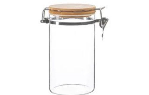 برطمان بغطاء خشبي كبس مقاس 10*20 سم (1330 مل )