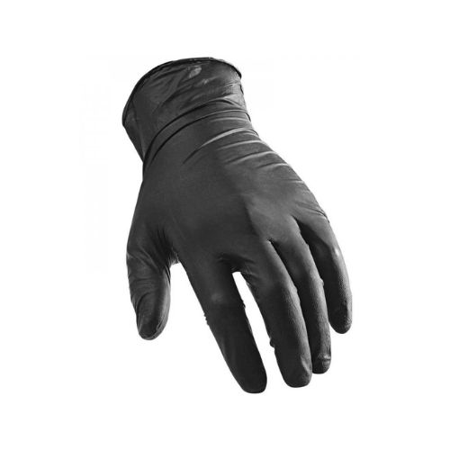 قفازات فينيل بدون بودرة مقاس XL اسود
