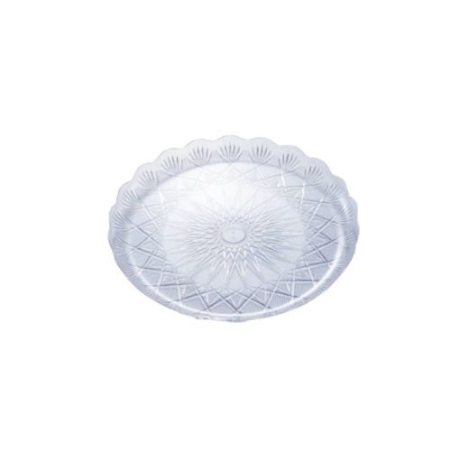 صحن كريستال 36 سم شفاف 12 حبه