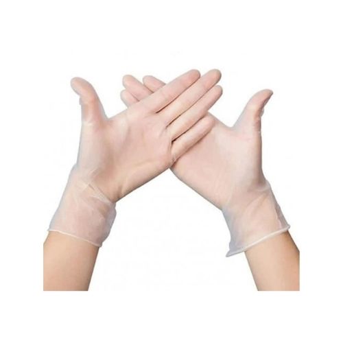 قفازات فينيل ناعمه وشفاف مقاس S