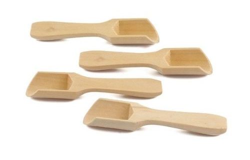 ملاعق خشب للتوابل حجم وسط عدد 4
